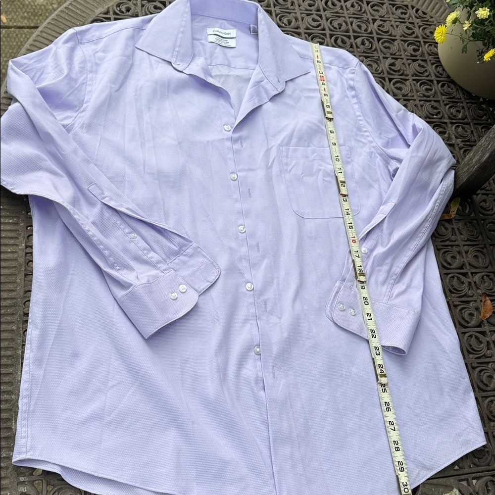 Calvin Klein Men’s Reg fit Dress Shirt 55% cotton 45% polyester 16.5 32/33 L